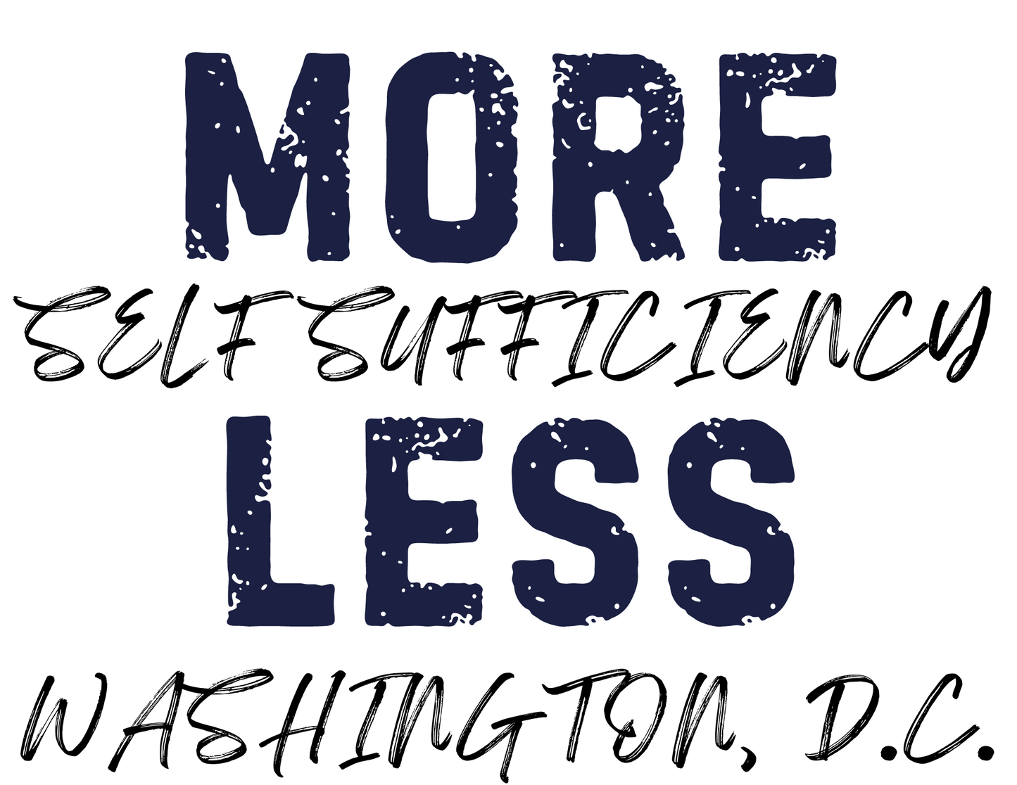More Self Sufficiency, Less Washington D.C.: Sand