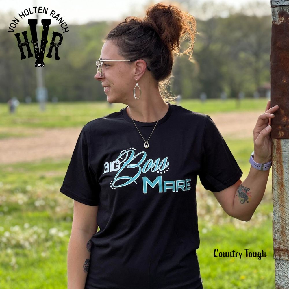Big Boss Mare: Black with Teal