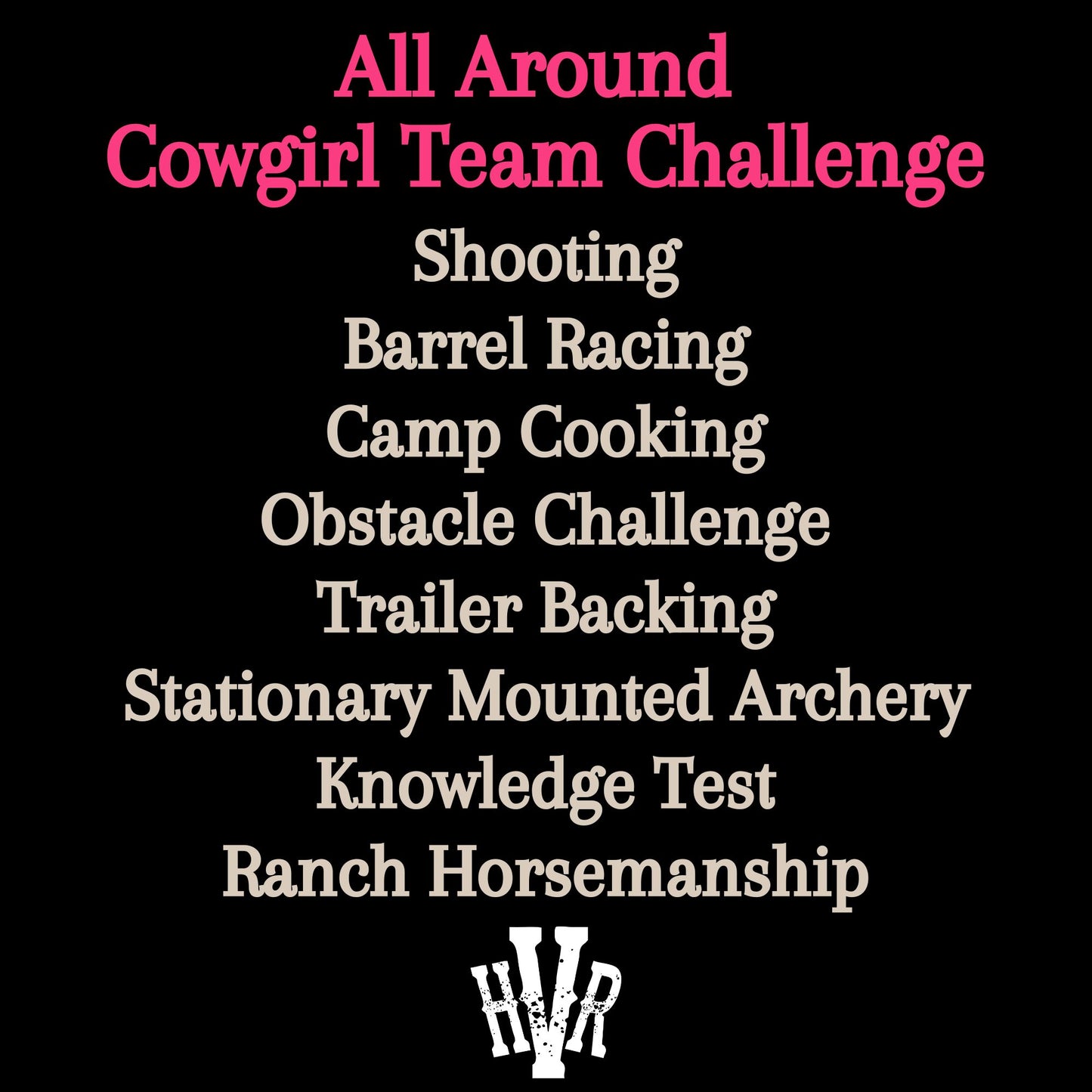 2026 All Around Cowgirl Team Challenge