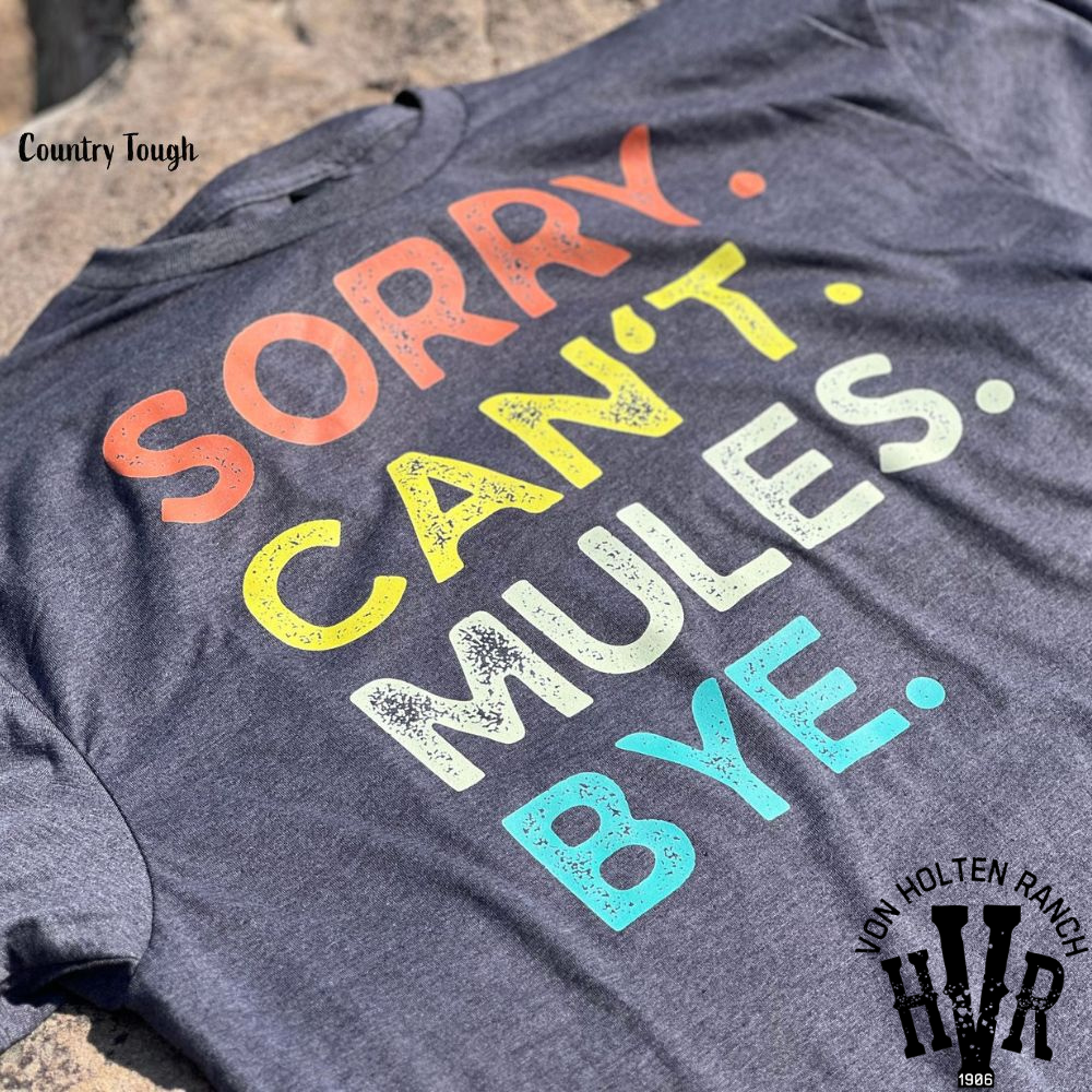 Sorry. Can't. Mules. Bye. :  Heather Dark Grey