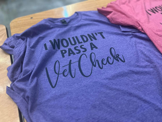 I Wouldn't Pass a Vet Check:  Heather Purple