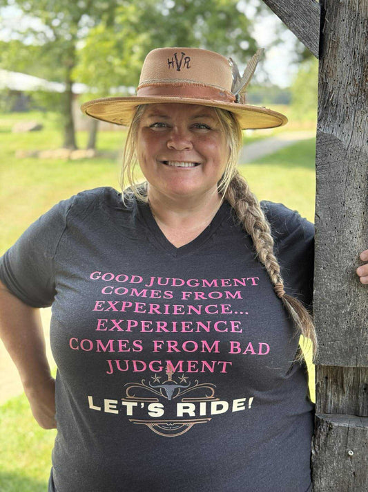 Experience Comes From Bad Judgment: Heather Black V-Neck